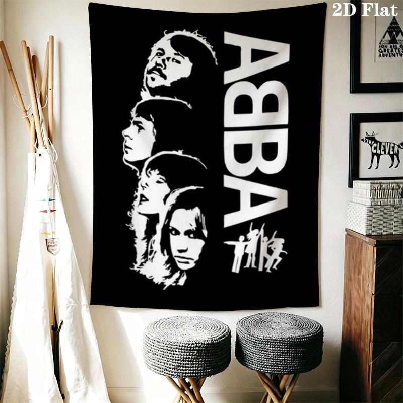 Настенный гобелен ABBA Эстетичный настенный подвес Печатная ткань Одеяло Декоративные гобелены для спальни гостиной Домашний декор