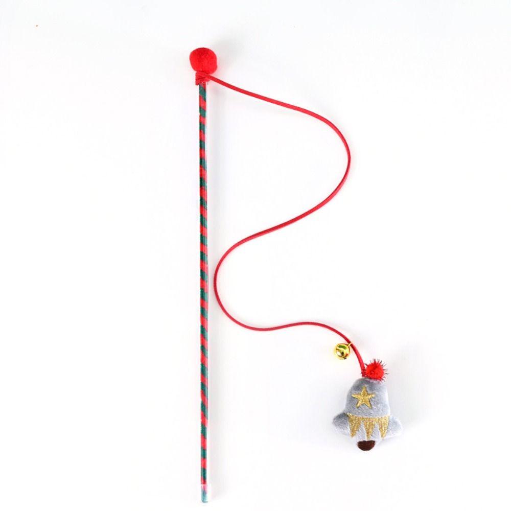 Pet Playing Cute Exercise Funny Cat Tease Toy Christmas Cat Wand Tease Wand Interactive Stick