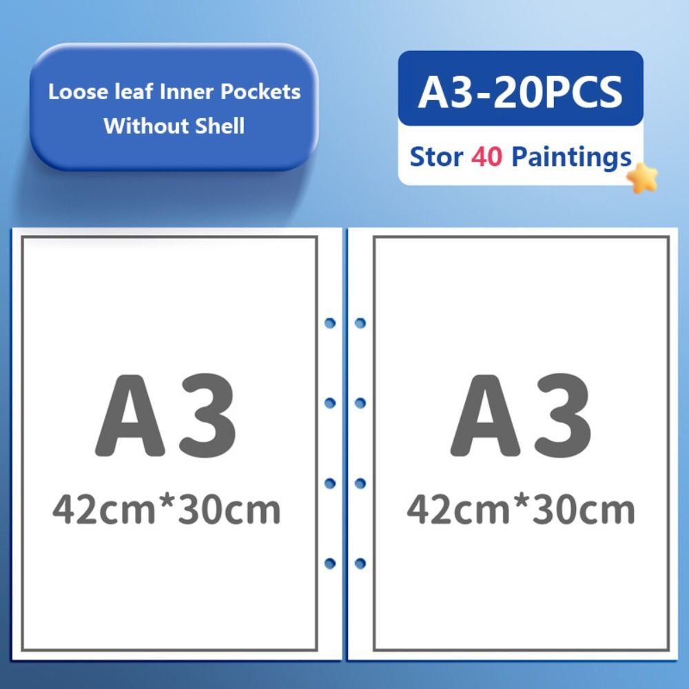 Сумка-органайзер для хранения листов для рисования A3/8K, фотоальбом, органайзер для бумаги для рисования, школьный, офисный