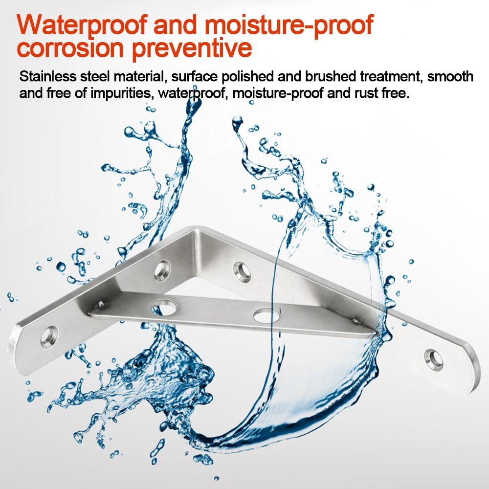 Поддержка полки из нержавеющей стали Сверхпрочная настенная полка Полки Новый кронштейн для полки