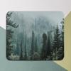 Mousepad Forest Deep Green Square Mouse Pad Desk Decoration Mousepad Fog Mouse Pad Office Decor Round Mouse Pad Office Supplies