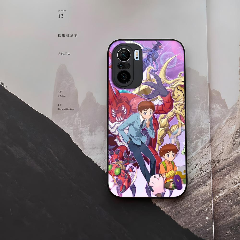 Digimon Anime Phone Case Tempered Glass For Xiaomi 15 14 12 Lite Pro 13 11t Lite POCO M6 M5 X6 X5 X3 F5 F6 Pro Cover