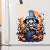 2025 Halloween Witch Pumpkin Wall Stickers Self Adhesive Decoration for Windows Glass Doors Cabinets Desk Background Home Party Decor