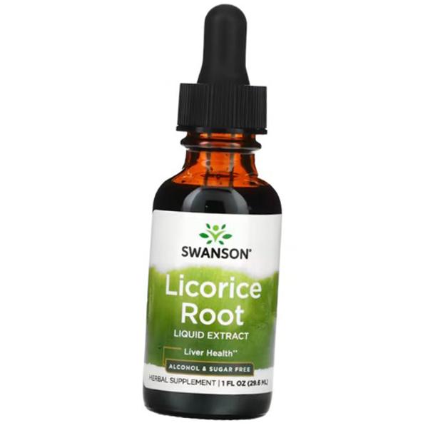 Жидкий экстракт корня солодки, Licorice Root Liquid Extract, Swanson 29мл (71280178)