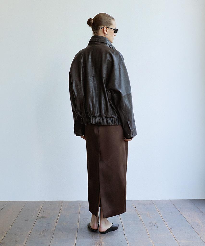 VERDEMAR Buckle-Collar Oversized Jacket