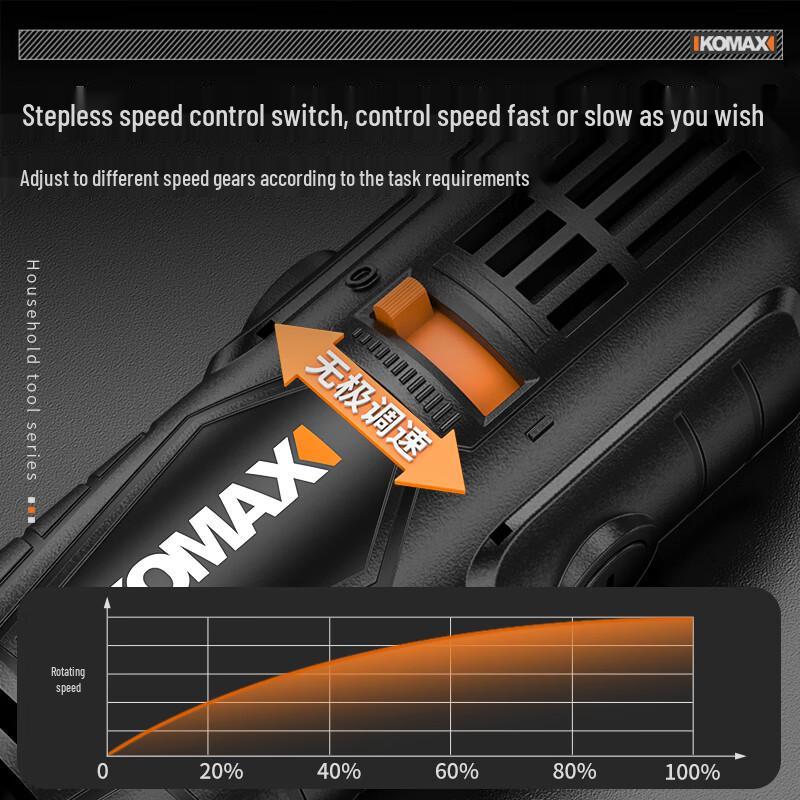 Komax Мини-электрический вращающийся инструмент CN вилка (адаптер в комплекте)