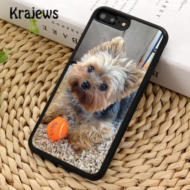 Чехол для телефона Krajews с собакой йоркширского терьера и щенком для iPhone 14 5 SE 6s 7 8 plus X XR XS 11 12 13 pro max Samsung S21 S22ultra Plus