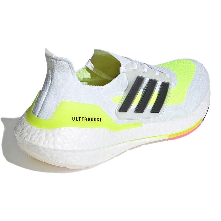 adidas Кроссовки унисекс UltraBoost 21 White Solar Yellow Cloud-White Core-Black FY0377