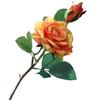 Realistic Look Non-Wither No Watering Simulation Flower 2 Heads Hydrating Curled Rose