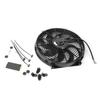 14in Electric Slim Radiator Cooling Fan Assembly 12V Universal Parts with Mounting Kit