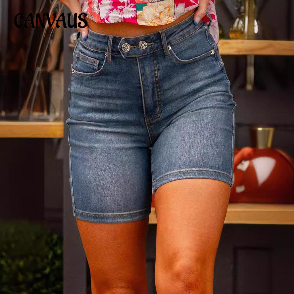 Summer Women's Models Retro Slim Thin Denim Shorts
