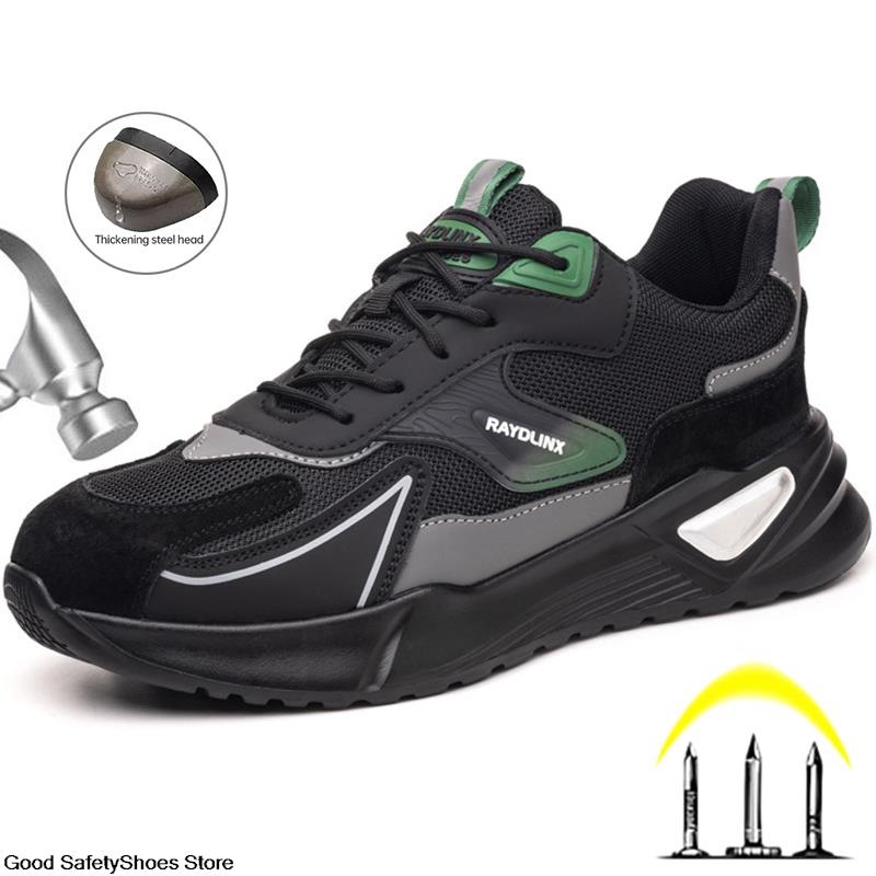 Дышащие рабочие кроссовки, мужская защитная обувь со стальным носком, противоударная защитная рабочая обувь, мужская и женская неразрушимая обувь, защитные ботинки