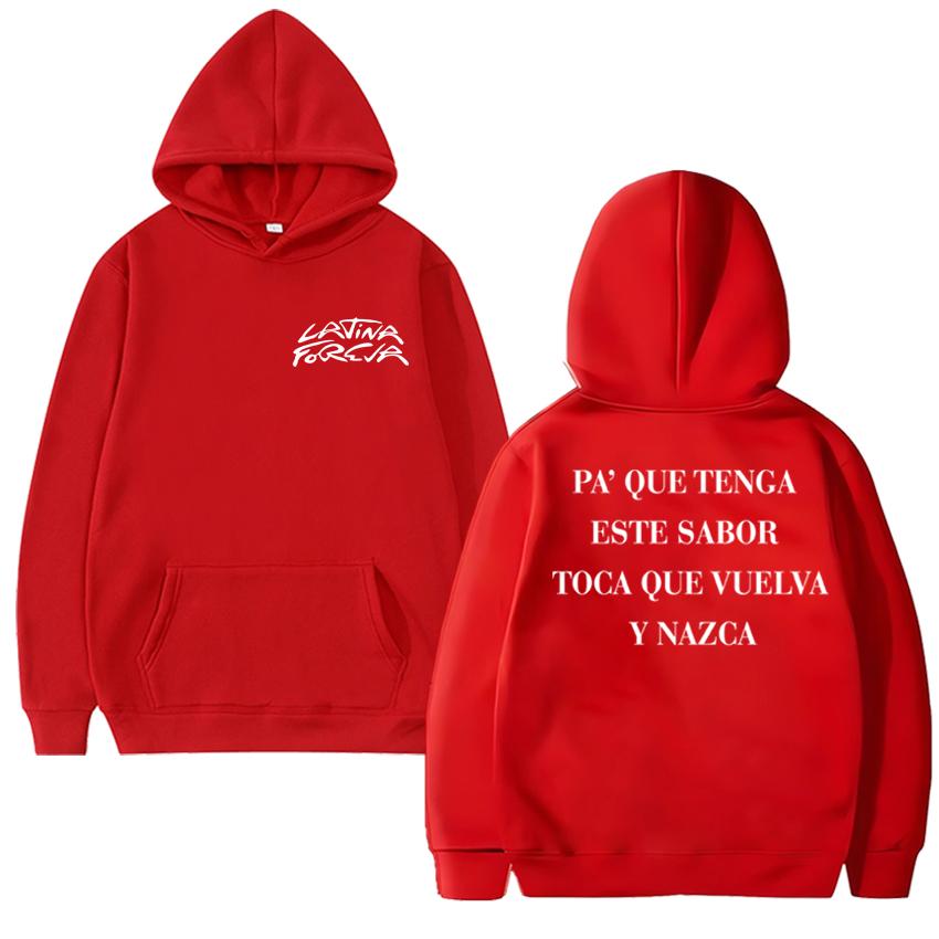 2025 New In Karol G Latina Foreva Song Double Sided Printed Hoodies Men Women Fashion Casual Sweatshirt Unisex Fleece Pullovers