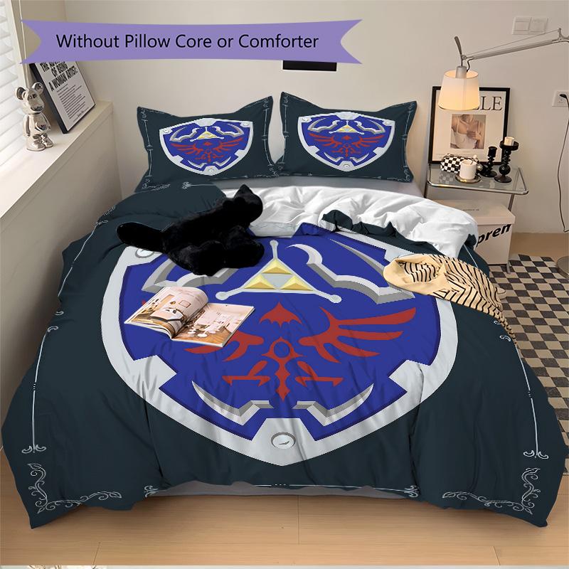 Hylian Shield Legend Artwork Print 3Pcs Bedding Setduvet Cover With 2 Bedropillowcase Home Birthday Gift