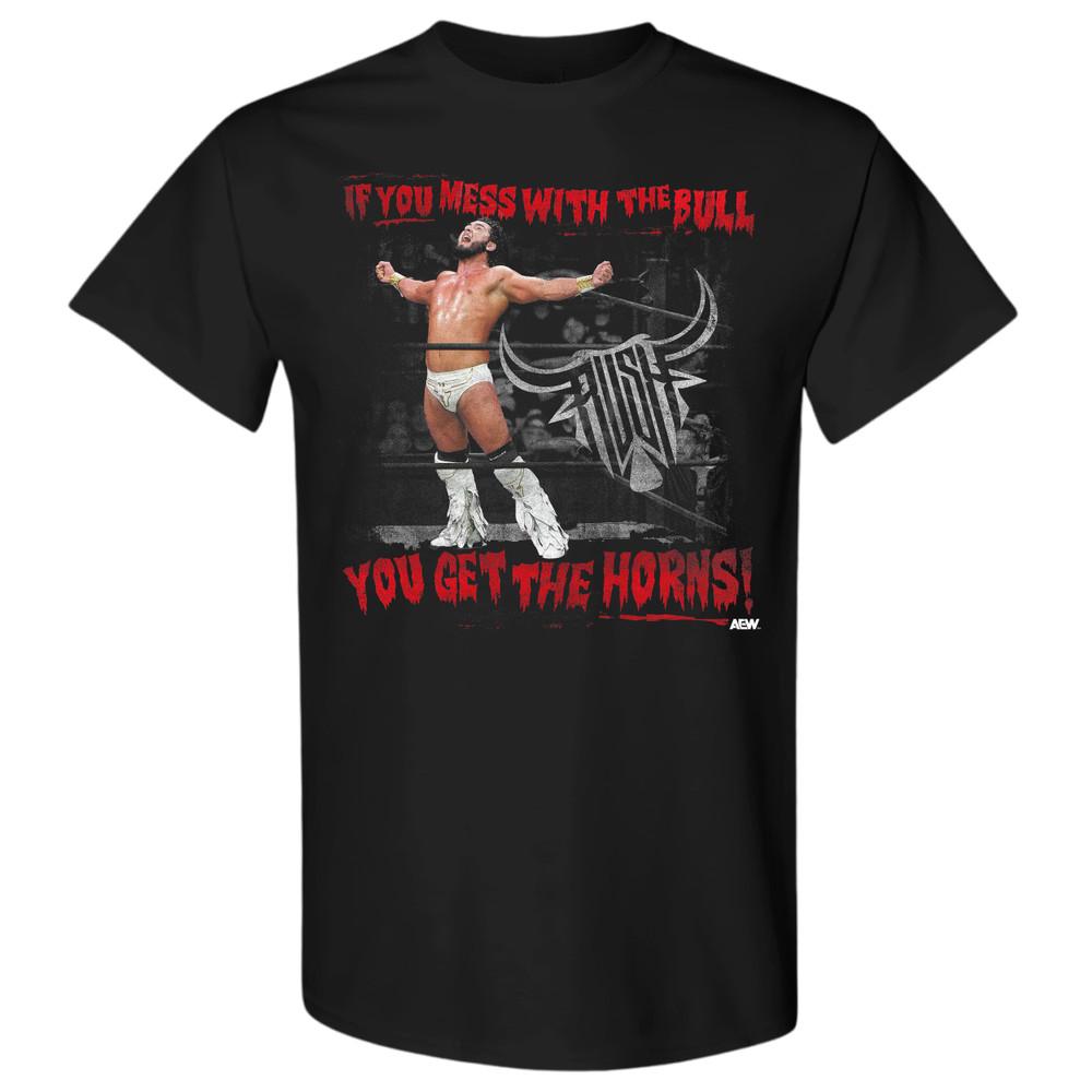 RUSH GET THE HORNS AEW Official TShirt Unisex T-Shirt