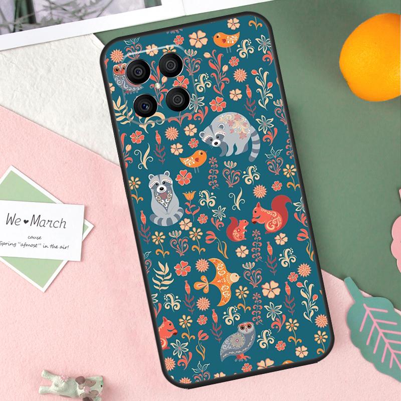 Raccoon Art Case For Honor 200 Lite 50 70 90 X9b X9a X8b X8a X8 X9 X9c Honor Magic 7 Pro 5 6 Lite Cover