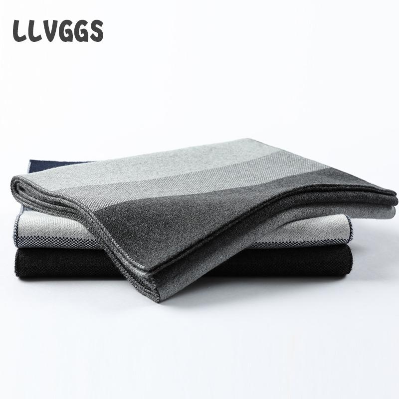 Cashmere Men's Scarf Business Plaid Fashion Leisure Travel Autumn and Winter Middle-aged 2025 Medium and Long Warm and Comfortable