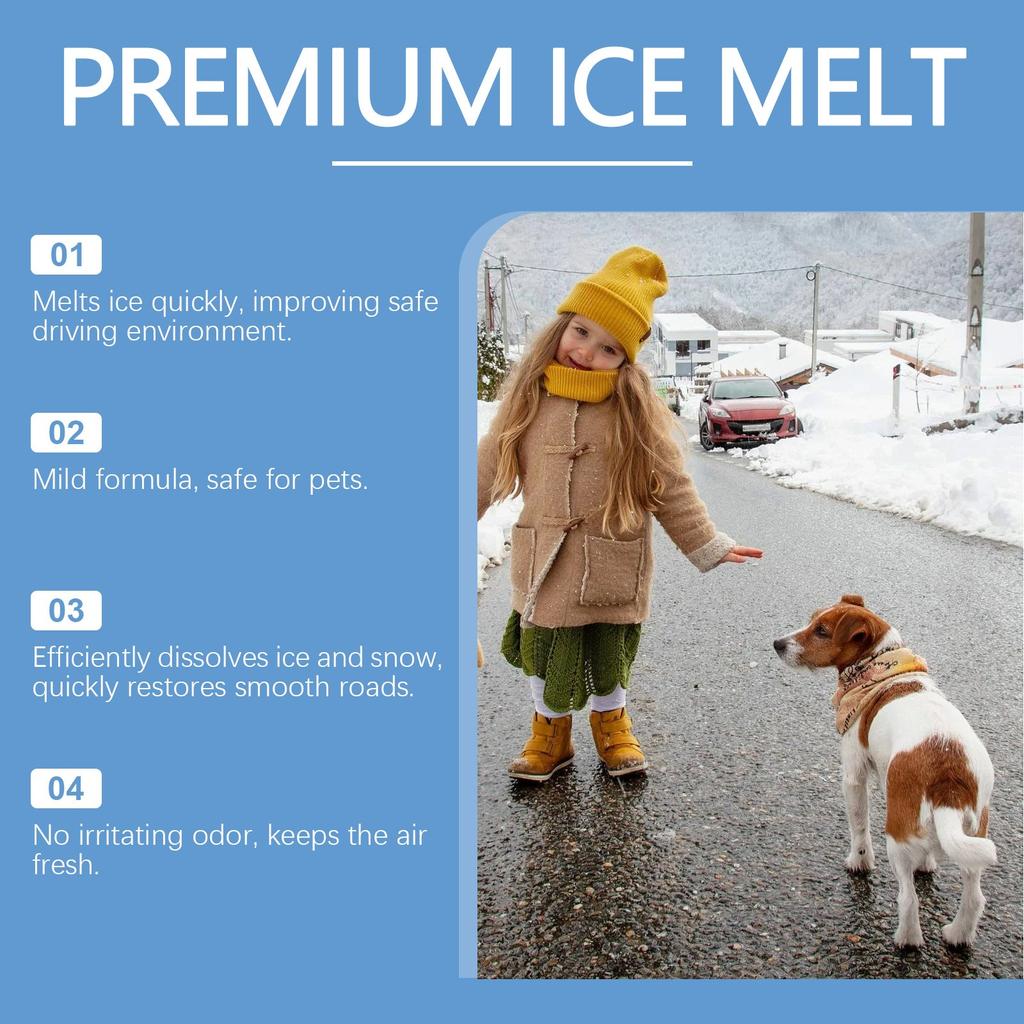 Pet Safe Ice Melting Suitable For Concrete Ice Melting Pet Friendly For Snow Removal And Icing,100g