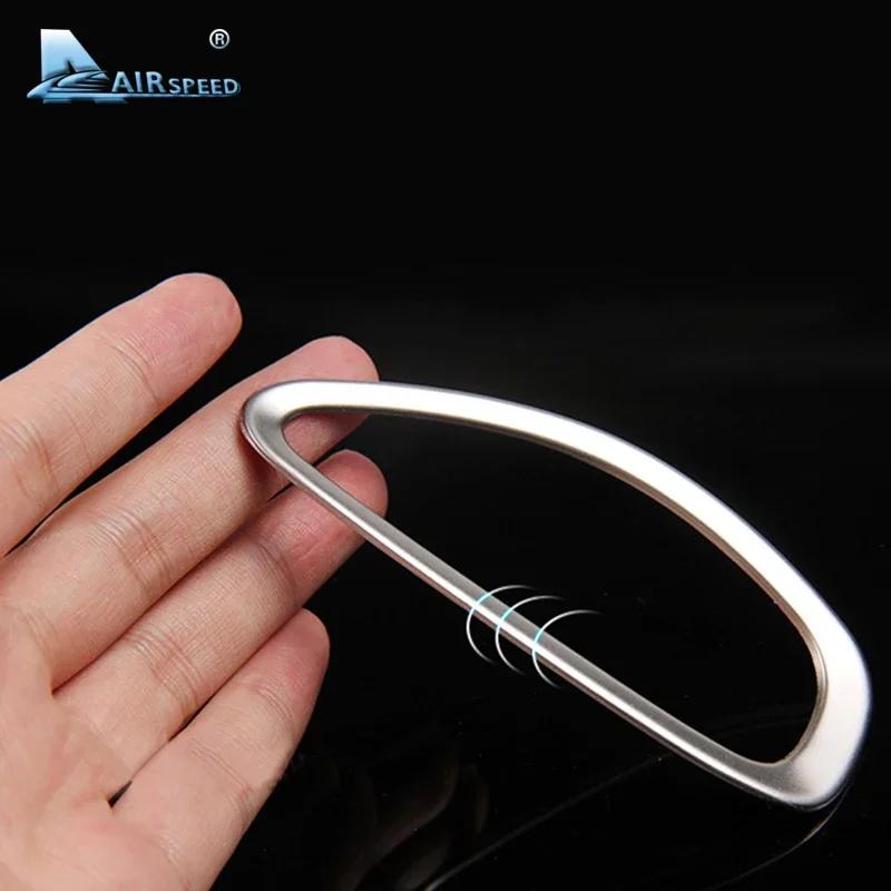 Stainless Steel AC Outlet Trim Sticker for Volvo V40 2012-2017 Interior Accessories