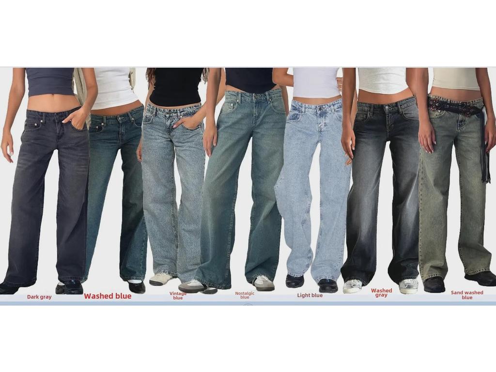 Высококачественные европейские и американские женские прямые джинсы