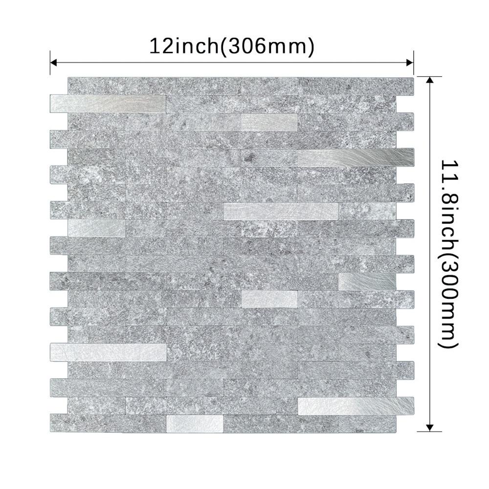 Waterproof 3d Tiles PVC Wall Panels New Marble Tile For Bedroom Living Room