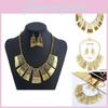 Retro Geometric Alloy Necklace With Chain For Casual Accessories And Gift