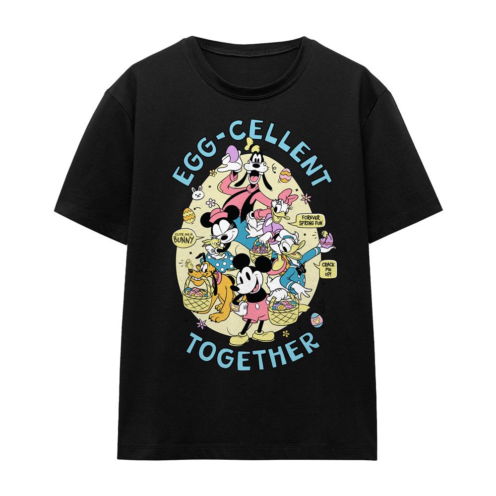 Mickey mouse Футболка унисекс для взрослых Eggcellent Together Easter