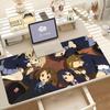 Игровой коврик для мыши с изображением девушки из аниме K-ON, противоскользящий, с прорезиненным краем, утолщенный, для ноутбука, игровой стол