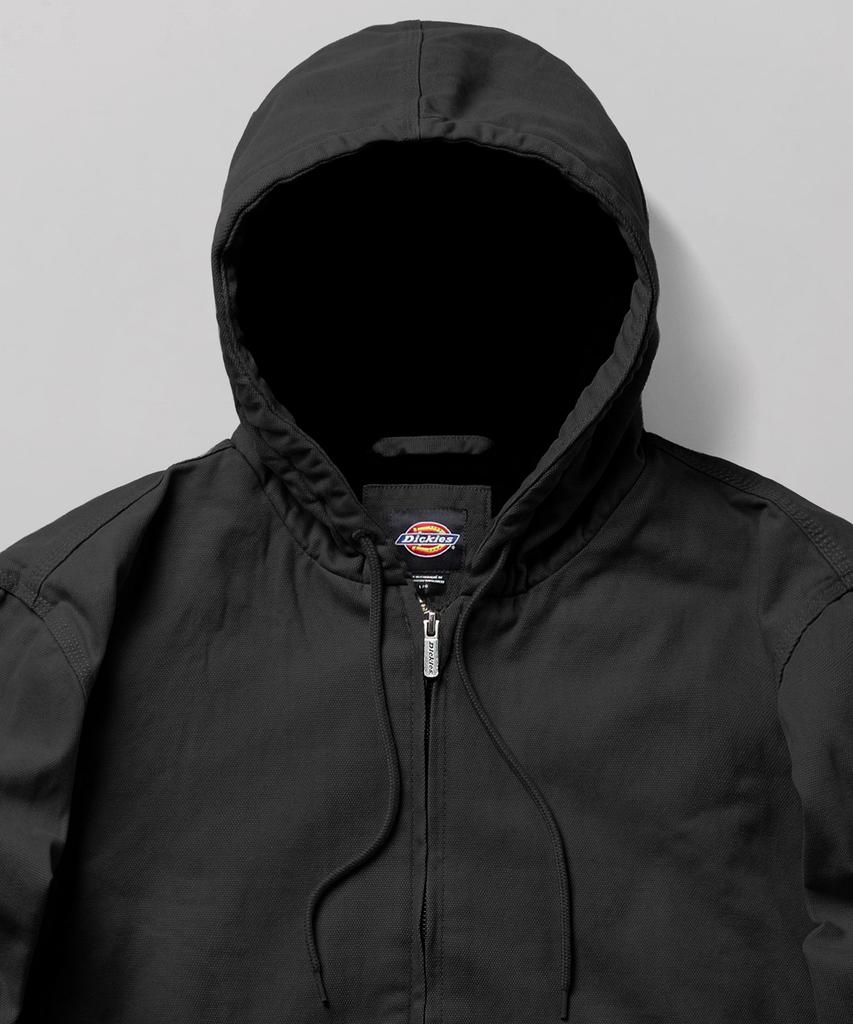 Dickies Черная бомбер-куртка с капюшоном из парусины