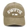 Европейская и американская бейсболка SWIFTIE с вышивкой, летняя, вываренная, в стиле ретро, для фанаток Тейлор, женская, удобная, дышащая, регулируемая