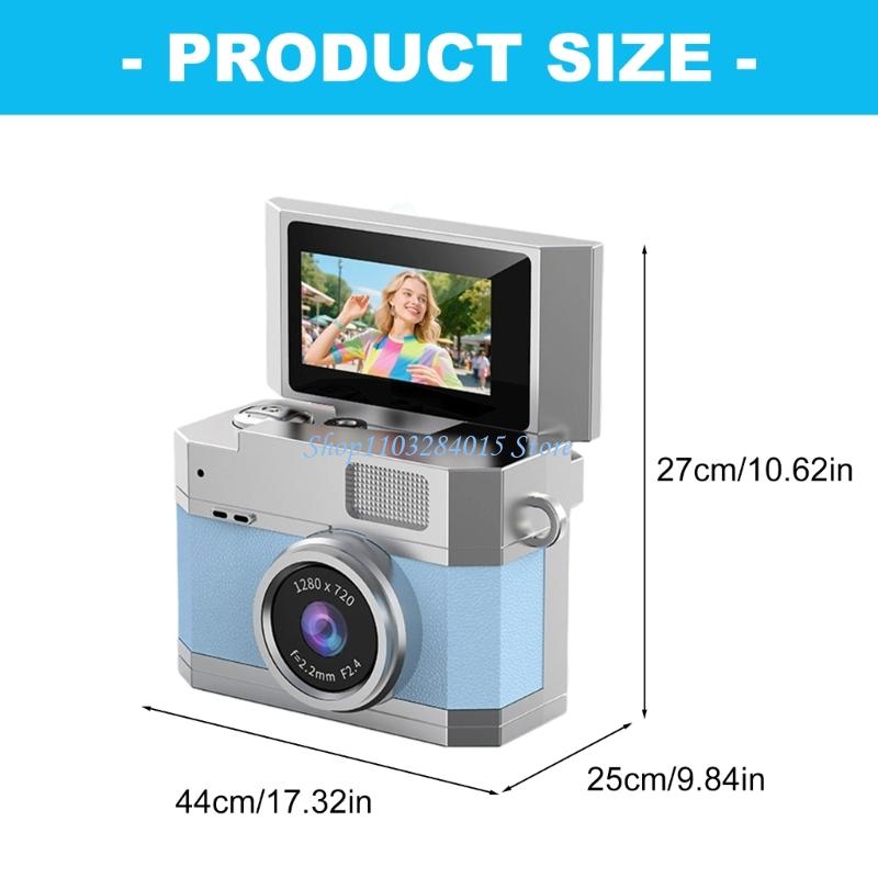 R6FF Small Pocket Camera Lightweight ABS Metal Body for Easy Carry on Hiking Trip