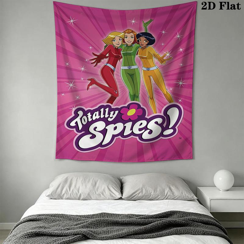 Гобелен с рисунком Totally Spies для домашнего декора, Настенное панно, Декоративная ткань для стены RV. SGT0917498