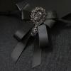 Men's Jewelry Accessories Rhinestones Bow Brooch Crystal Necktie Suit Shirt Collar Pin Bow Tie