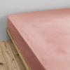 "Gaïa" Fitted Sheet All Sizes "Cotton Gauze" - Gaïa Peach Pink - 140 X 190 Cm 30 Cm Cap