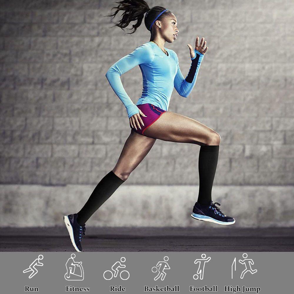 Unisex Travel Soft Knee High Anti-Fatigue Stockings Compression Socks