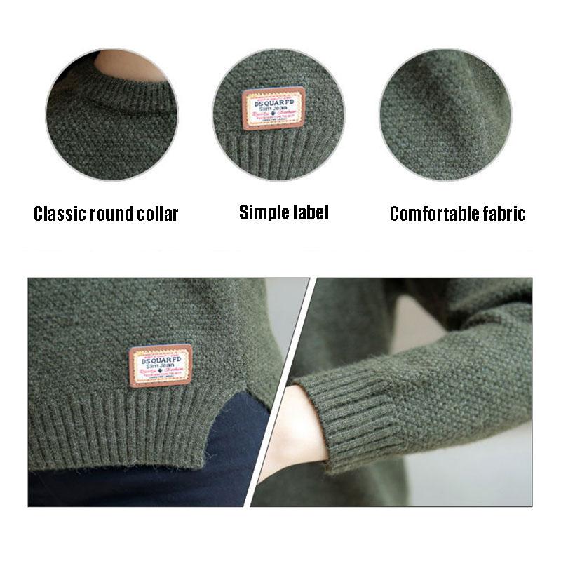 Стильный женский пуловер с разрезами по бокам