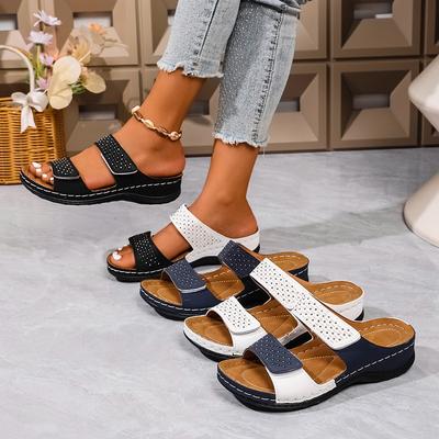 2025 точечные женские туфли 2025 новые римские рокерские линии женские тапочки внешнеторговые сандалии