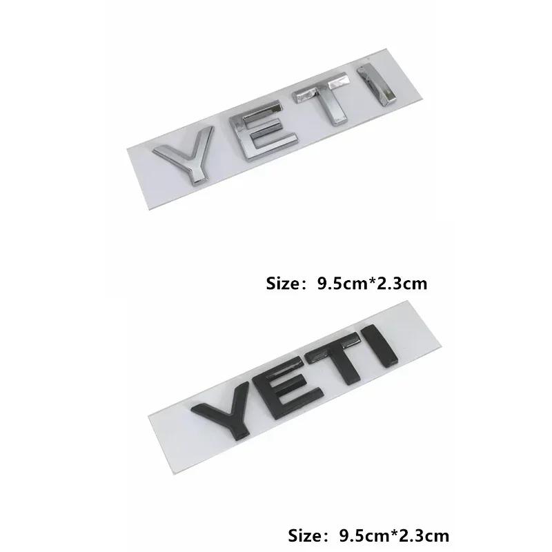 Новые буквы-наклейки 2025 года для логотипа SKODA 4x4 Karoq Kamiq Kodiaq Superb Octavia A7 Tour Rapid Yeti Значок-эмблема на задний багажник автомобиля Acc