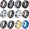 12-Piece 8mm Нержавеющая сталь Кельтский дракон Кольца для мужчин и женщин