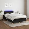 VidaXL Slat Bed Base with Mattress and LED, Upholstered Bed, Double Bed, Adult Bed for Interior Bedroom, 3133863