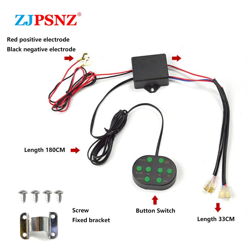 12V 8 Tones Musical Air Horn Electric Snail Horn For Vehicles Motorcycles Car With 8 Sounds Control Box Button Universal
