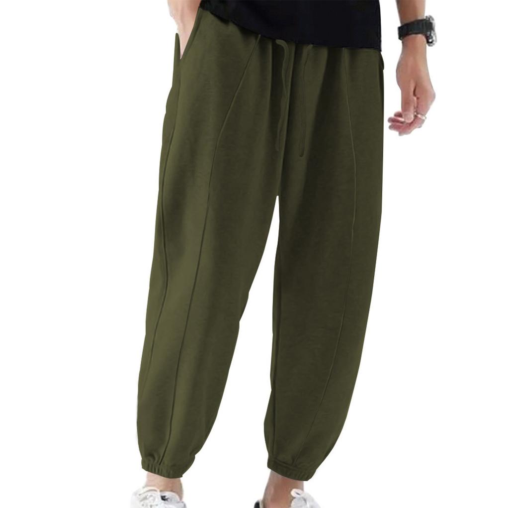 Мужские свободные повседневные спортивные брюки Мужские повседневные брюки большого размера с завязками