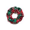 Wind Christmas Pig Large Intestine Ring, Christmas Hair Accessories Plaid Hair Band Head Flower Women'S Headdress