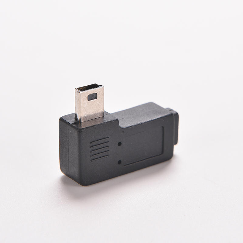 Usb Micro 5Pin Female To Mini 5Pin Male 90 Degree Angle Adapter Converter