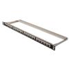 DIGITUS Modular Shielded Patch Panel 24 Ports Labeling Area 0.5 UH Rack Mount Black Color RAL 9005