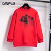 Plus Size Women's Fall New Sweet Fashion Trend Crew Neck Hoodie