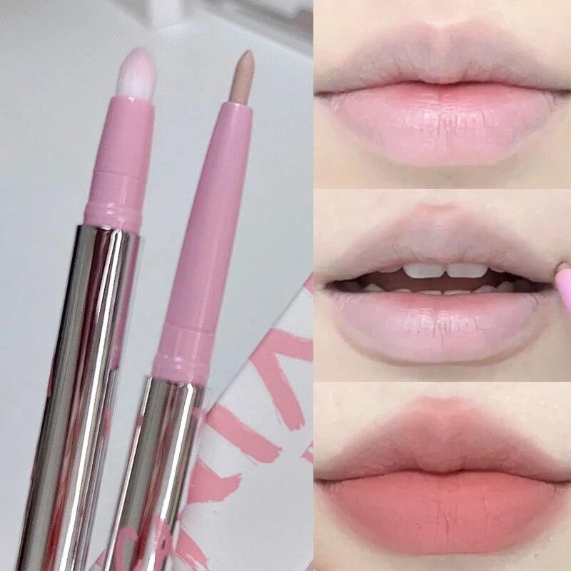 Lip Liner Pen Matte Lipstick Pen Waterproof Longlasting Lipstick Lip Contouring Non-stick Cup Lipliner Pencil Lip Makeup