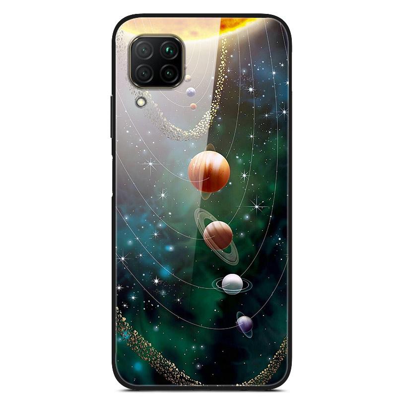 Luxury Cover Case for Huawei P40 Lite Tempered Glass Cover for Huawei P40 Lite E Phone Case for Huawei P 40 Lite Coque P40Lite E