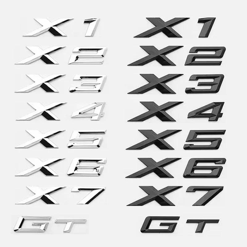 for M35i M40i M40d M50i M50d M60i X5M50d X1 X2 X3 X4 X6 X7 Car Trunk Badge Logo Sticker 2.6cm M Series Bond Numbers ABS Emblem