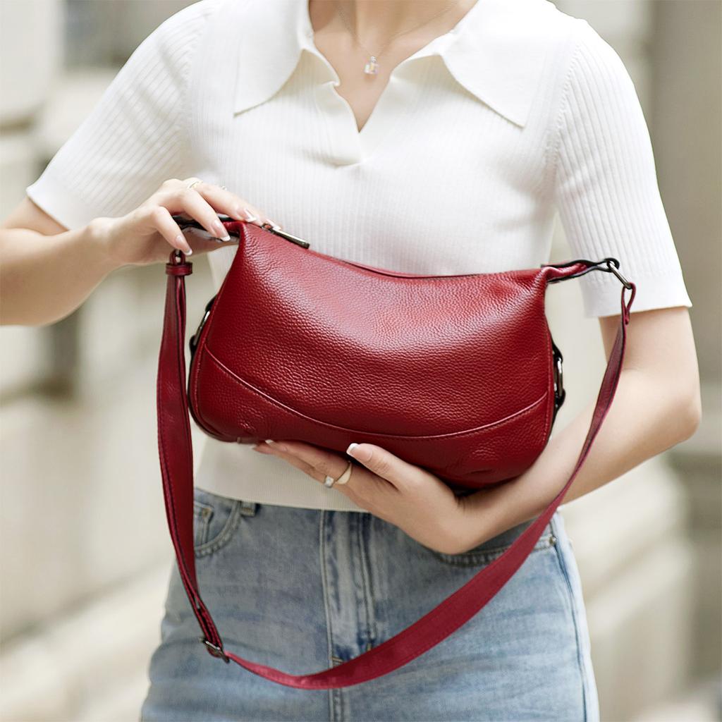 Настоящие первые кожаные женские сумки через плечо, роскошные дизайнерские сумки через плечо, женские мягкие сумки высокого качества